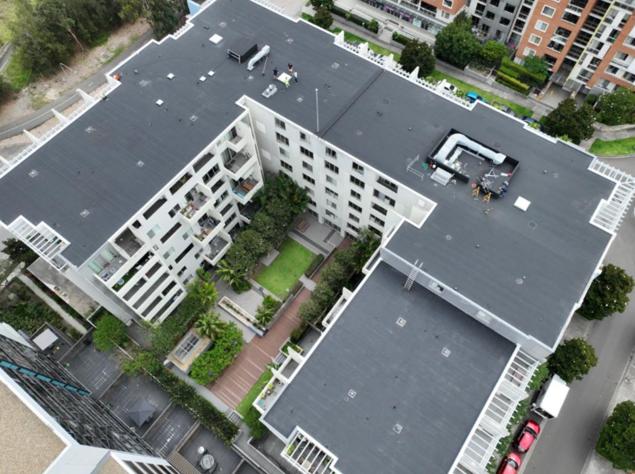Rooftop torch-on membrane, Wentworth Point — photo 8